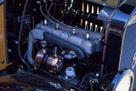A look at the engine on that old fellow.
The Ford Model T used a 177 cu in (2.90 L) inline 4-cylinder engine. It was primarily a petrol engine, but it had flex-fuel ability (called multifuel at the time) and could also burn kerosene or alcohol. It produced 20 hp (15 kW) for a top speed of 45 mph (72 km/h).