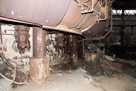 view of the tuyere (manifold that carries the hot gas into the blast furnace.