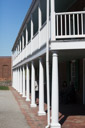 Front of the enlisted men's quarters.