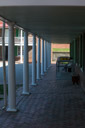 Front of the enlisted man's barracks.