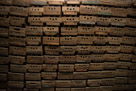 A pattern shot. This is of a stack of spool boxes.
