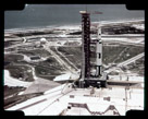 Aganin this is a view of 500F at pad 39A. You can see that there was a lot of construction all over the area. The large sphere in the upper right is the liquid hydrogen storage tank and you can see the insulated pipe leading from it to the launch pad. Liquid oxygen was used by each of the three main stages. All stages of the boiler plate vehicle were fueled and unloaded as part of the test. Since I worked in the launch control computer area we were not directly involved in most of the testing but did have to work around it.