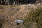 Many of the original buildings are only represented by markers such as these.