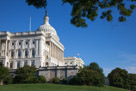 The white is so bright that it looks unnatural. But on a clear sunny day this is how the Capitol looks.