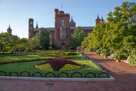 Smithsonian Castle garden. Summer setup.