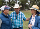 Buddy Garrison, James Davis, Doris Garrison.