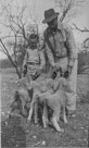 Aged 8 years 11 months 1 day.
April 20, 1951.
Dad and I feed orphan lambs at the Ellis place. I always enjoyed this. I am not sure the lambs were orphans. Sometimes we just supplimented their moms.