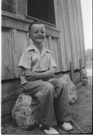 Aged 7 years 3 months 17 days
September 5,1949.
First day of school in second grade. Appear to be missing 2 front teeth. Happily so.  Johnson place North end of house.