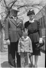 Aged 5 years, 10 moonths, 16 days.
April 4, 1948.
After church in front of Menard Elementry School. Actual this part of the school is for Junior High.