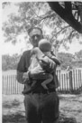 Aged 2 months, 22 days.
12 weeks old.
August 11, 1942 with proud papa.