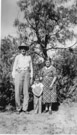 Aged 4 years.
May 19, 1946.
With Mr. and Mrs. Steve Dunson.
Mrs Dunson was 67 years, 6 months old and Mr Dunson was 75 on May 20. The Dunsons ran a rooming house in Menard and Mom and Dad were both staying there when they met.