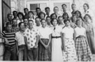 Aged 11 years, 11 months, 1 day. 
April 20, 1954.
Sixth grade class - Mrs. McDonald teacher. 
Front row - Donald Roberts, Joe Speck, Mike Wheeler, Sally Gainer, Melinda Mears, Sunda Callan, Carolyn Williamson.
Second row - Patrick HIggins, Scott Waddell, William 