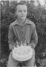 Aged 12 years.
May 19, 1954. 
Again with the animal candle holders.