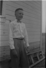 Aged 13 years, 2 months, 12 days.
July 31, 1955.
Sunday morning ready to go to Sunday School.