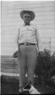 July 8 1956.
My uncle Bill Kirby and his little dog Susie. Uncle Bill was my favorite uncle. Him and Susie were inseparable. Note the ball in his hand. Susie never tired or catching or retrieving that ball. Uncle Bill mourned her death for a long time.