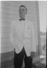 Aged 16 years, 2 months, 8 days.
July 27, 1958.
The white sport coat was the thing to have back then. No, I don't understand it either.