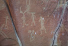 Detail of these more recent glyphs.