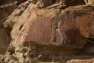 A view of these panels in different light. There appears to the hoof prints in the jumping gliph in the center.