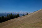 On the road up to the Clay Butte fire tower. Looking at the exposed granite of the Beartooth range.