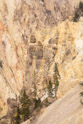 More of the canyon walls of the Yellowstone. The colors and shapes are just amazing. And the colors are ever changing as the sum moves across the sky and the shadow of clouds dance on the canyon walls.