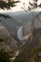 The lower falls of the Yellowstone river. Sorry about the haze.