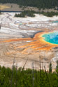 I took a lot of pictures of Grand Prismatic Spring. It was a tough climb to the top of the hill overlooking it and I intended to get all the pictures I would ever need. It was overcast most of the time and there was smoke from fires in Idaho. But I managed.