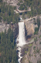 Vernal falls from Washburn point.  Note the people at the top of the falls and on the trail at the bottom of the picture.