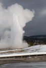 More of the same eruption.  An Old Faithful eruption lasts several minutes followed by a period of steam venting.