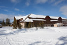 The Snow Lodge at Old Faithful.  Old Faithful is to the right of this picture about one quarter mile.
